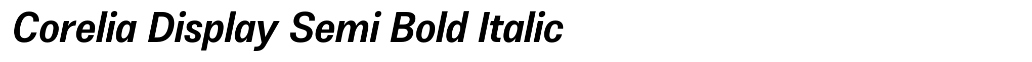 Corelia Display Semi Bold Italic image